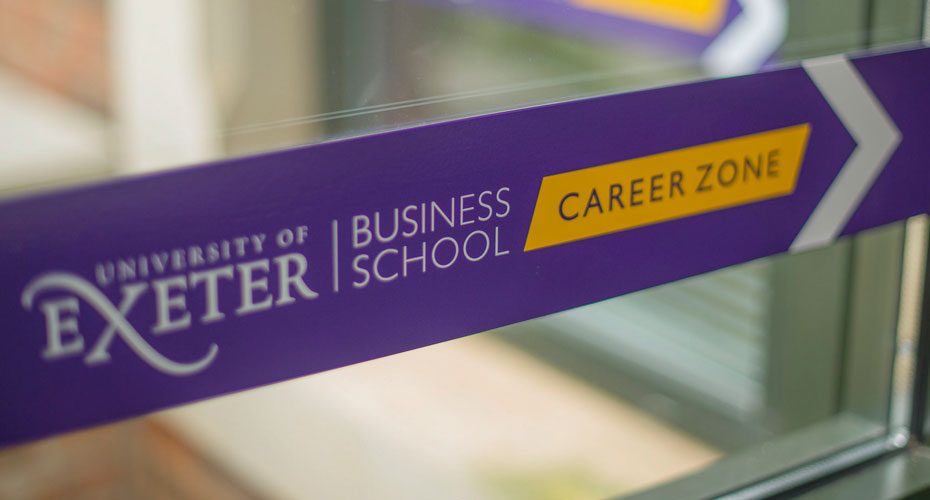 Career Zone signage on door