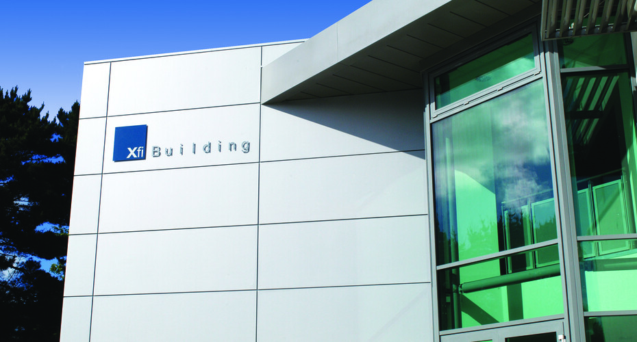 The Xfi Building was opened by Callum McCarthy, Chairman of the Financial Services Authority, on 13 October 2004